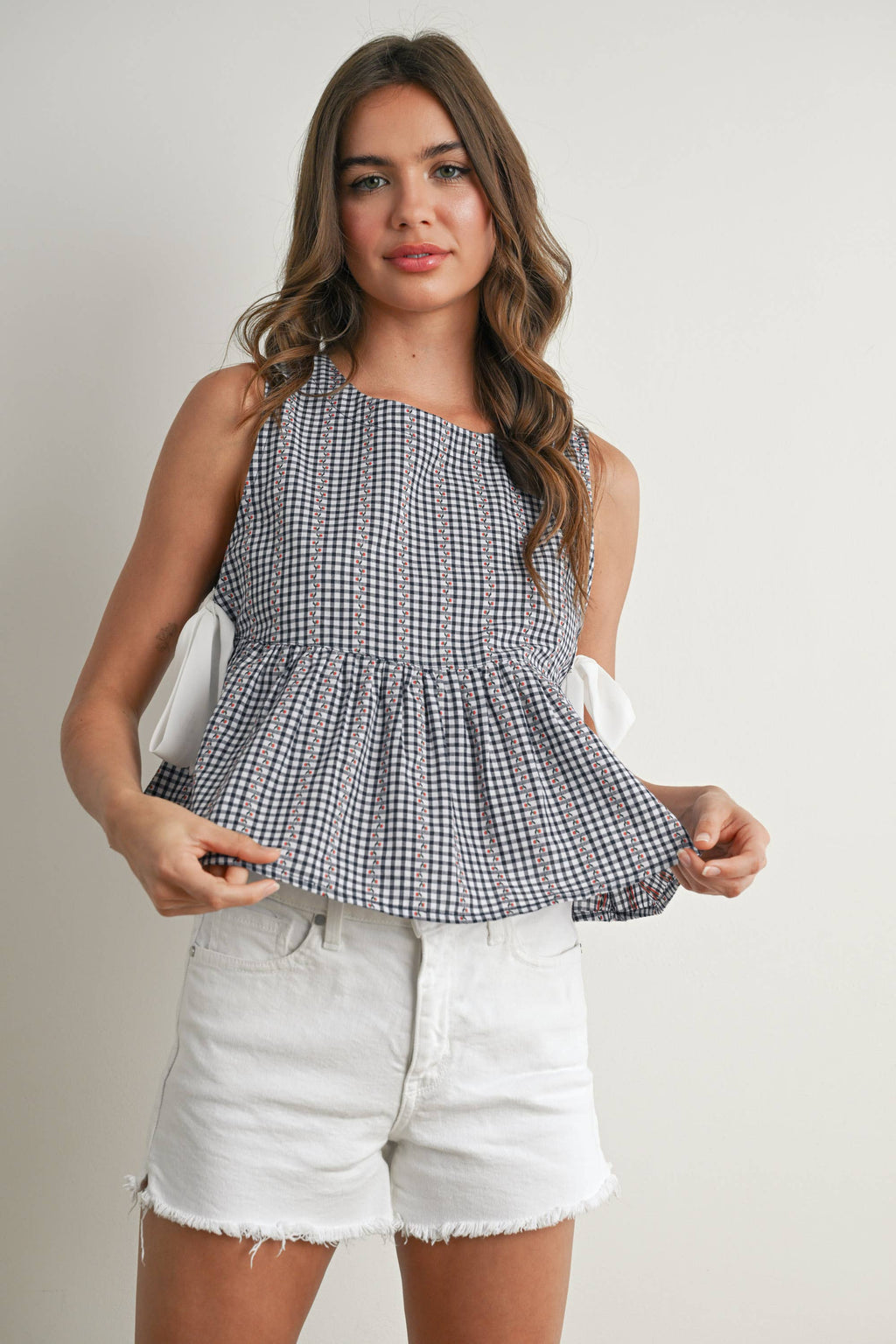 Sky Meadow Peplum Top - BMT7750