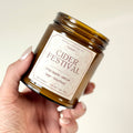 Cider Festival - Apple, Pecan, Bourbon, Sage 7 oz Soy Fall Candle