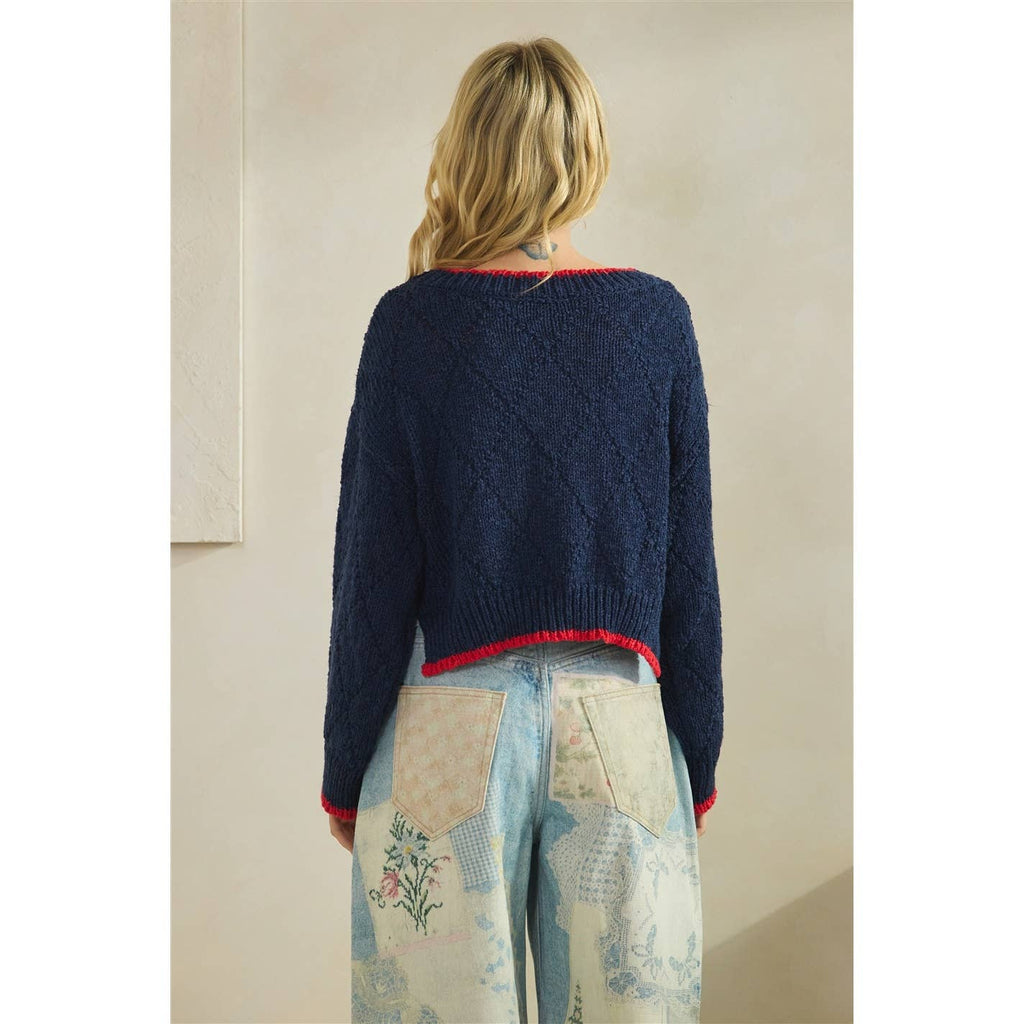 Printed Knitted Sweater