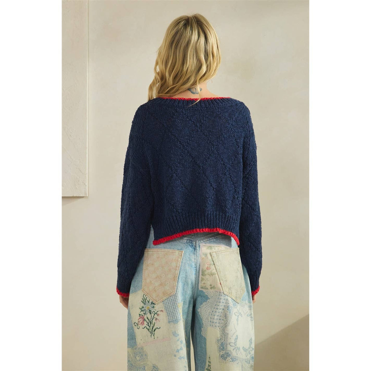 Printed Knitted Sweater