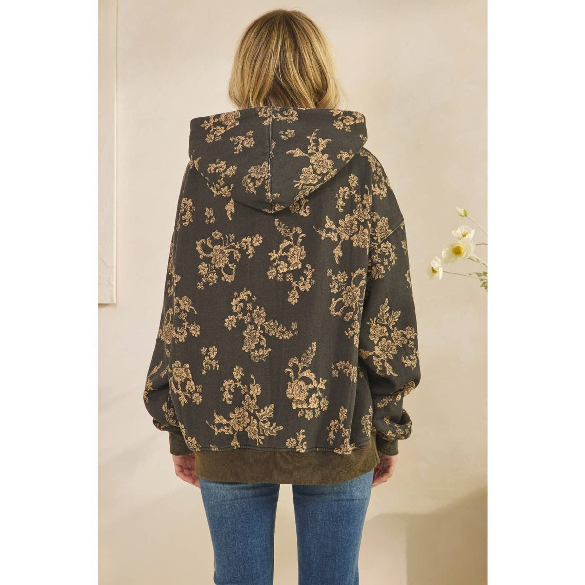 Printed Fleece Hoodie