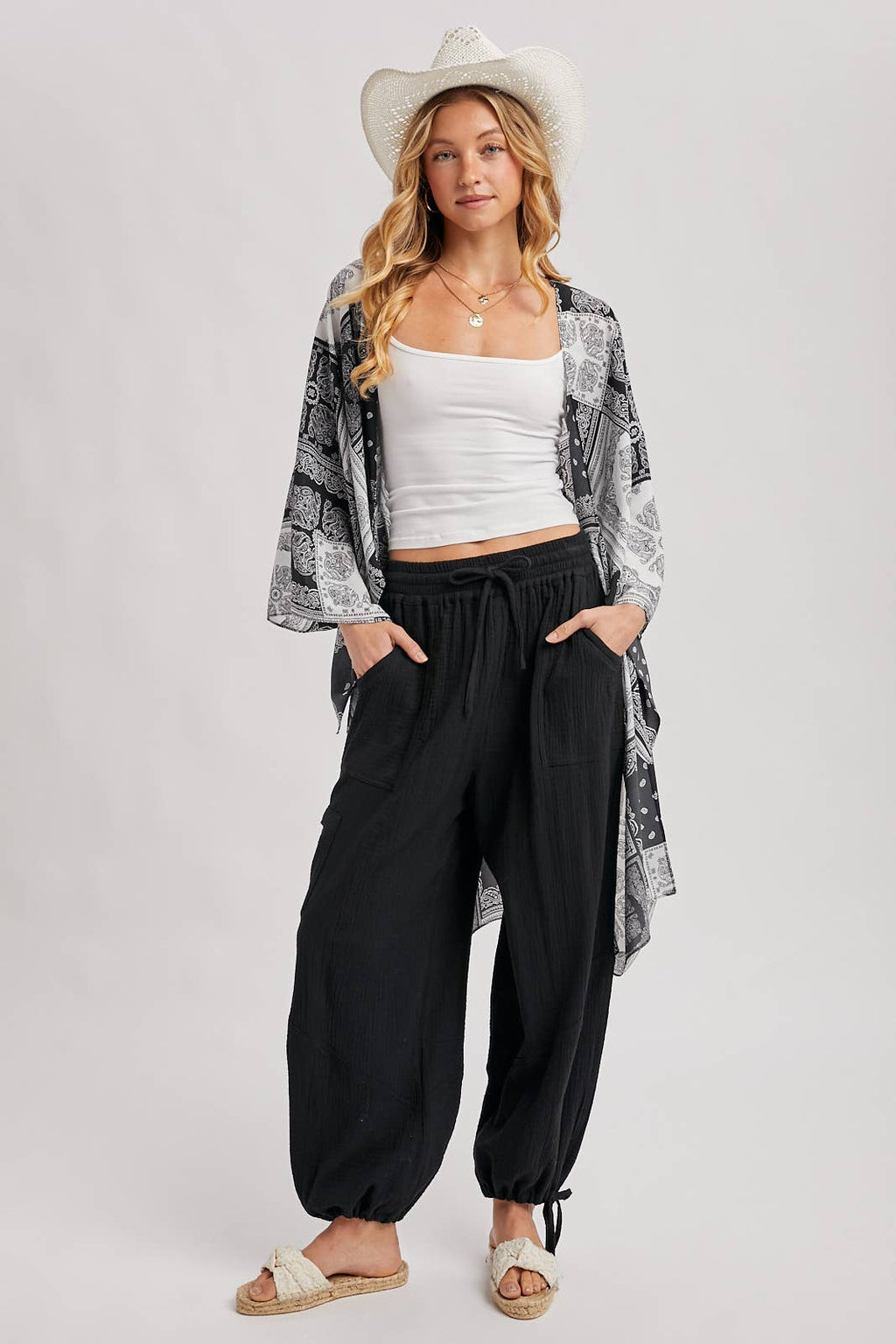 JOGGER HAREM DRAWSTRING PANTS