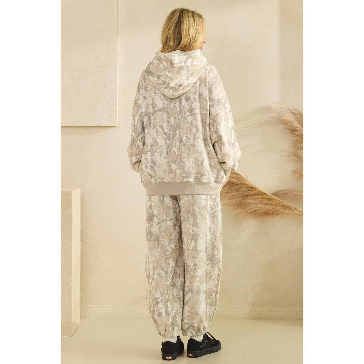 Printed Fleece Hoodie