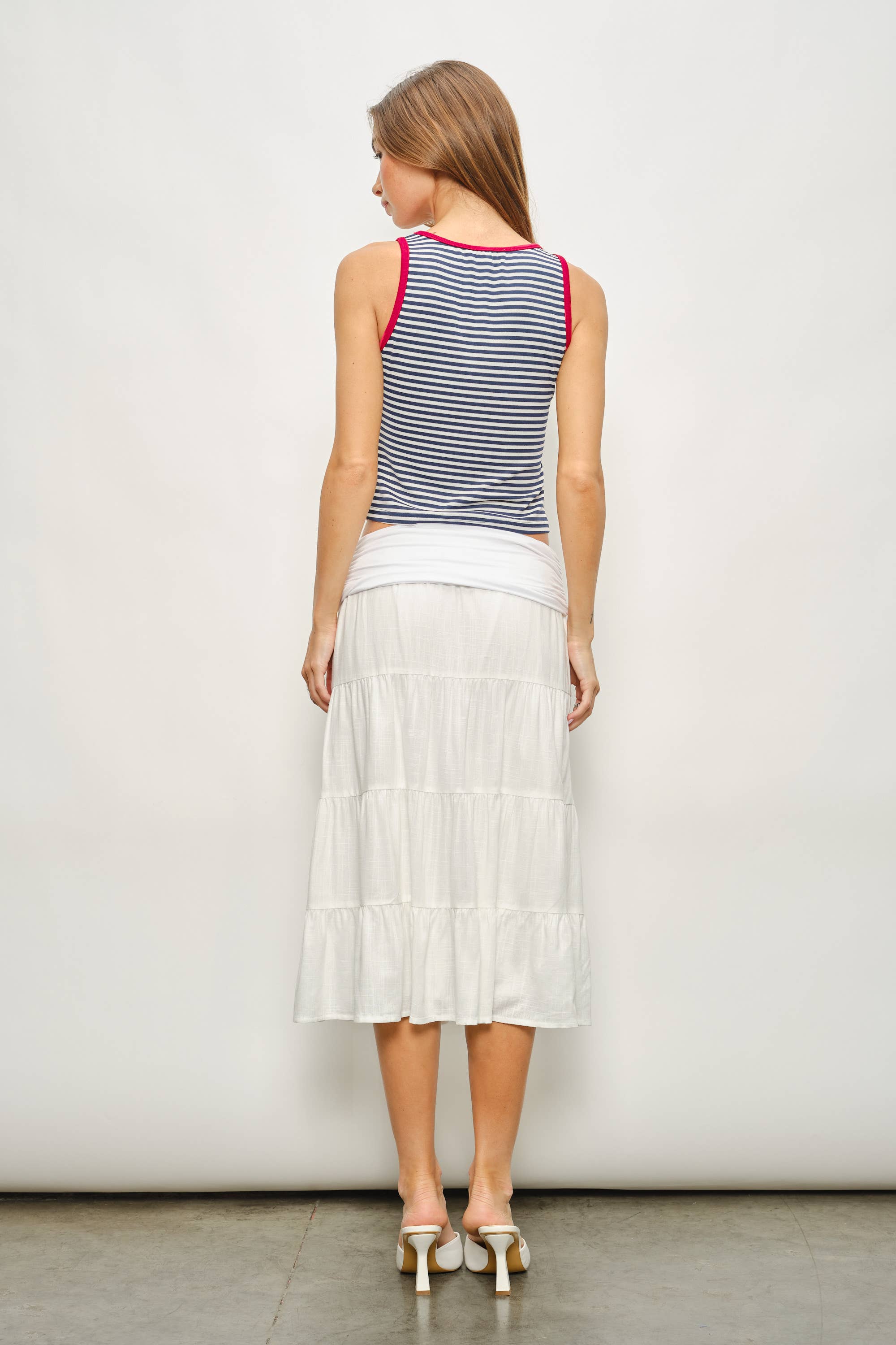 ROMILLY SAILBOAT BEADED STRIPED TANK