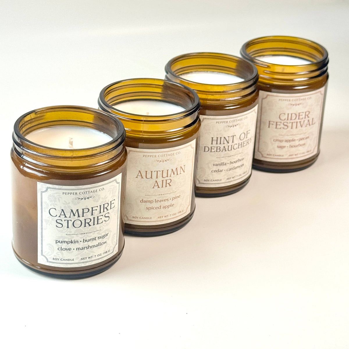 Hint of Debauchery- Vanilla,Bourbon, Cedar, Leather, Vanilla 7 oz Soy Fall Candle
