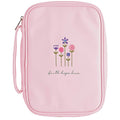 White Dove Bible Case Pink Faith Hope Love Large