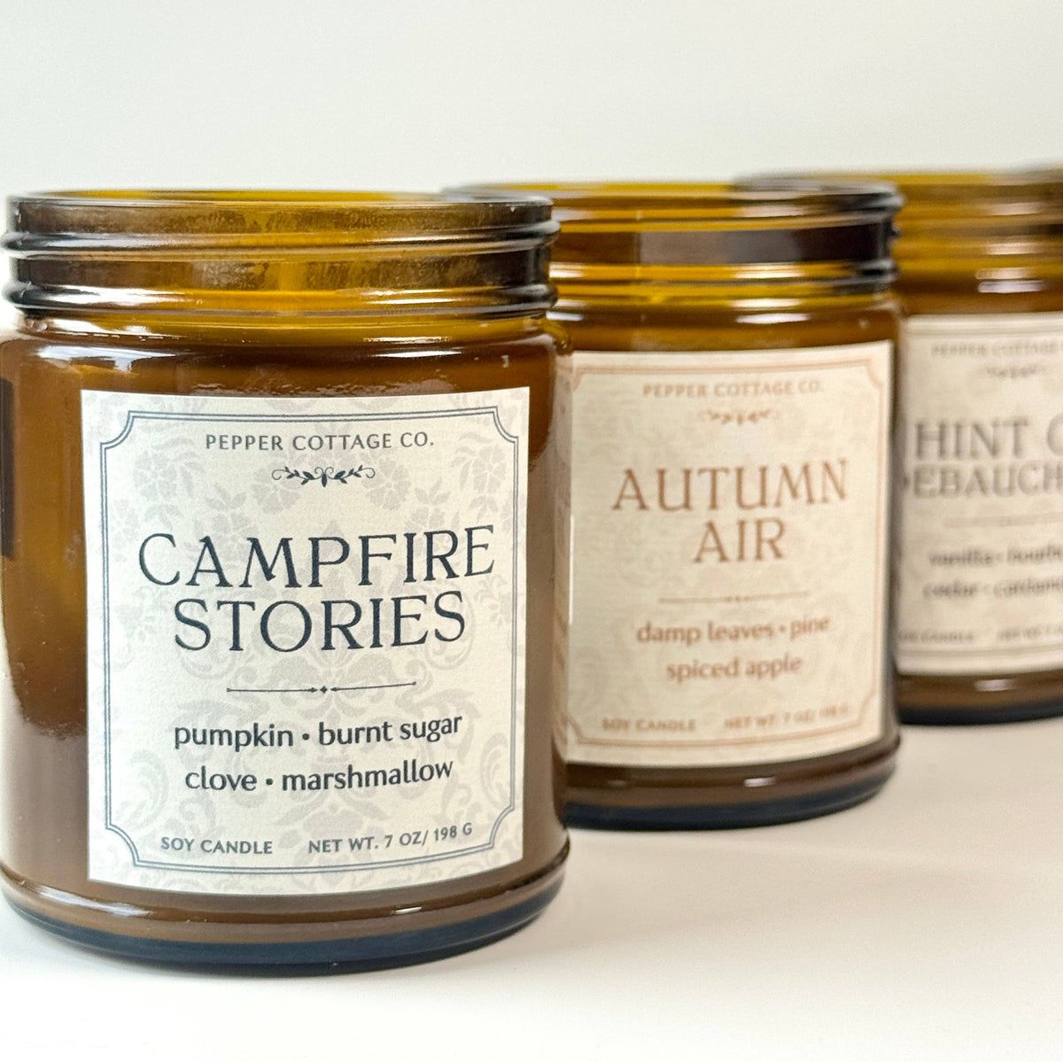 Cider Festival - Apple, Pecan, Bourbon, Sage 7 oz Soy Fall Candle