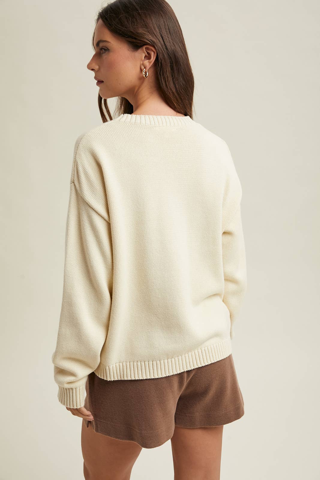 'FISH' GRAPHIC COASTAL CREWNECK SWEATER / WL25-12103