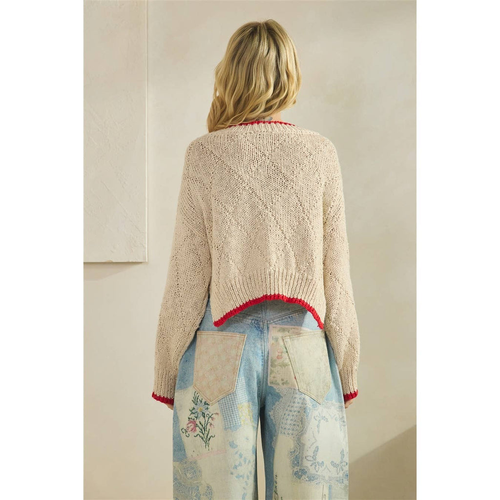 Printed Knitted Sweater