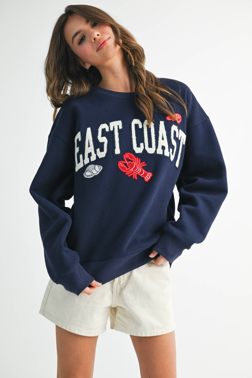9134GK Modern Vintage Graphic Fleece Pullover 2