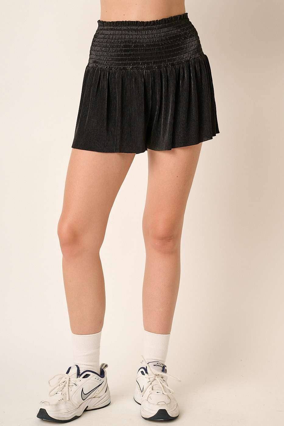 H70340A-SMOCKED SHORTS