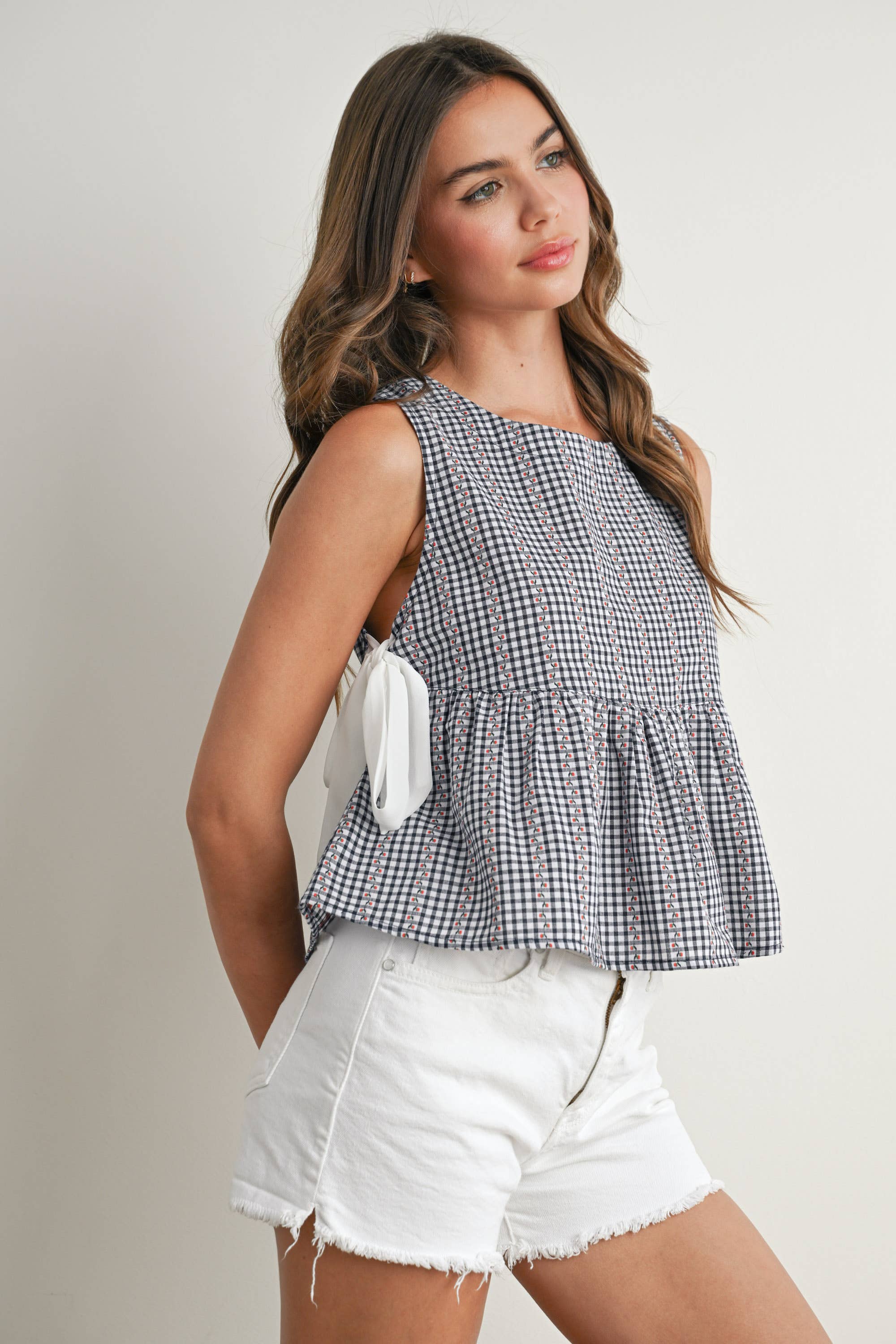 Sky Meadow Peplum Top - BMT7750