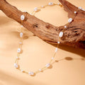 18K STAINLESS STEEL TARNISH FREE PEARL NECKLACE | 40NK9630