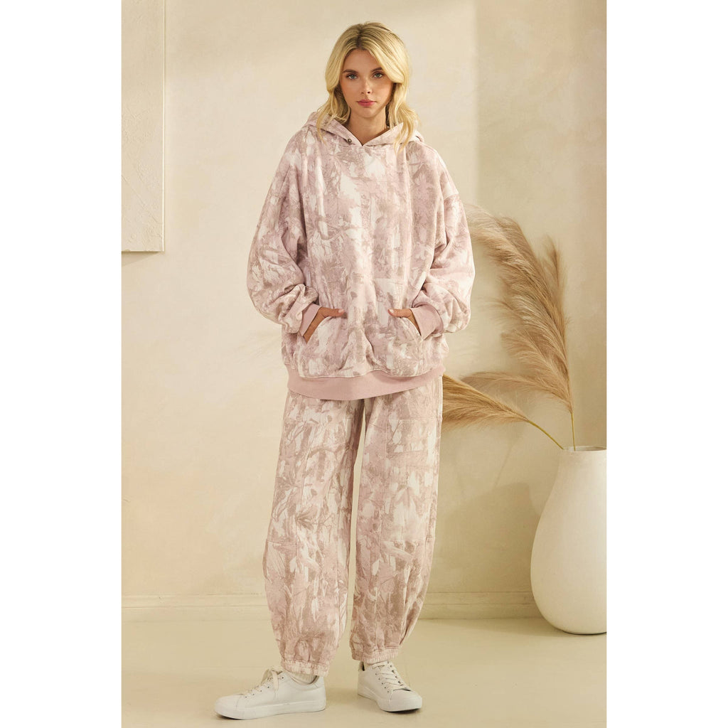 Printed Fleece Hoodie