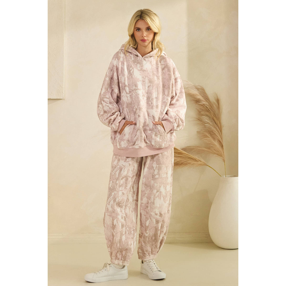 Printed Fleece Hoodie