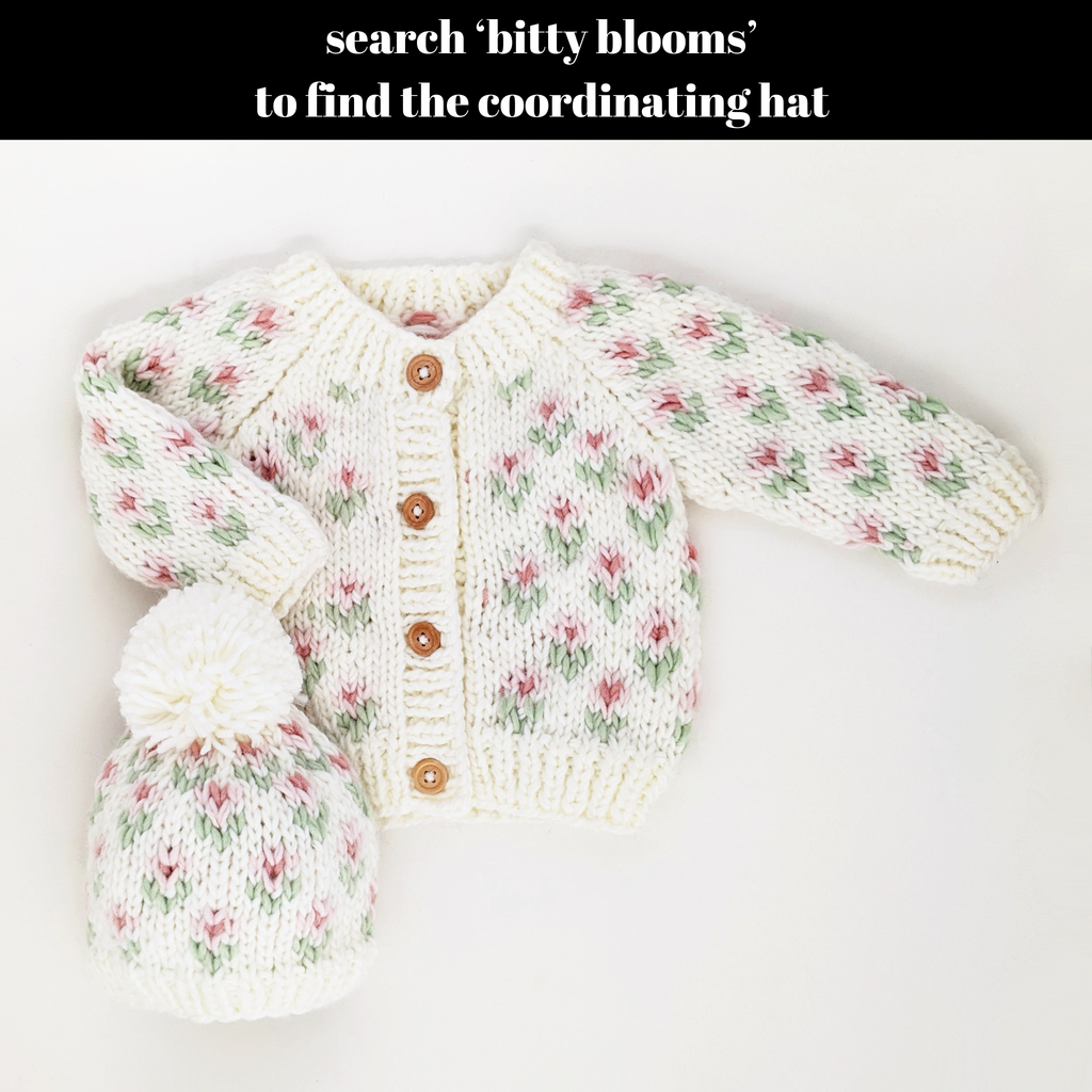 Bitty Blooms White Cardigan Sweater Baby & Toddler