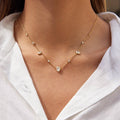 18K STAINLESS STEEL TARNISH FREE CZ NECKLACE | 40NK9693