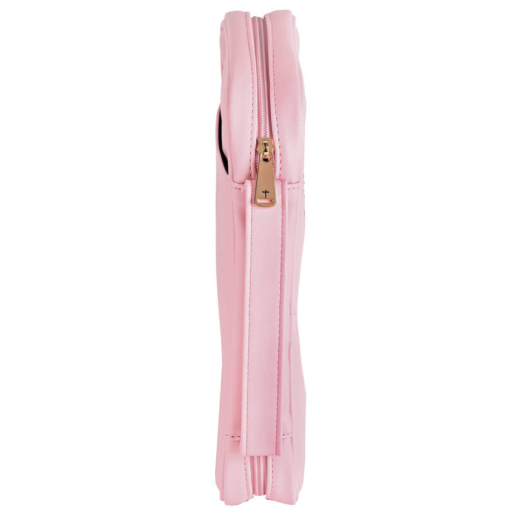 White Dove Bible Case Pink Faith Hope Love Large