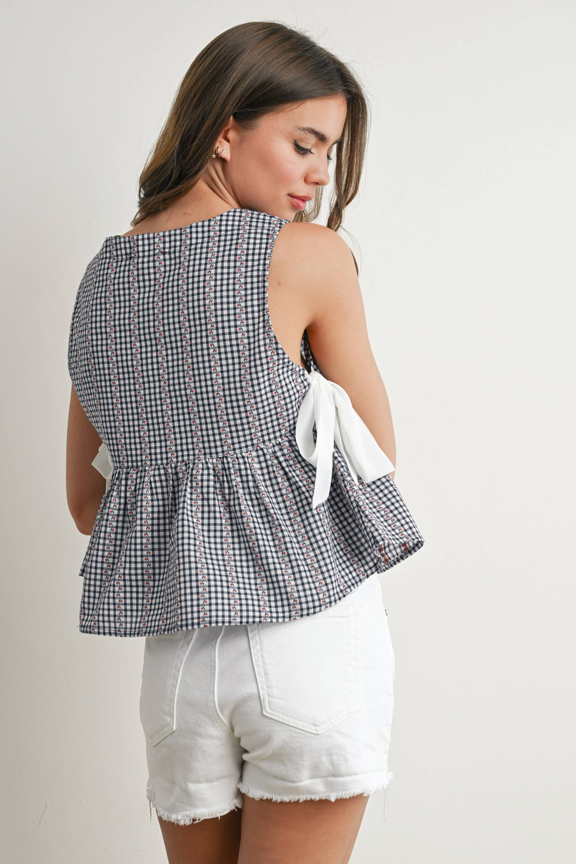 Sky Meadow Peplum Top - BMT7750
