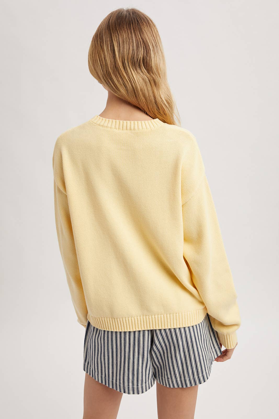 'FISH' GRAPHIC COASTAL CREWNECK SWEATER / WL25-12103