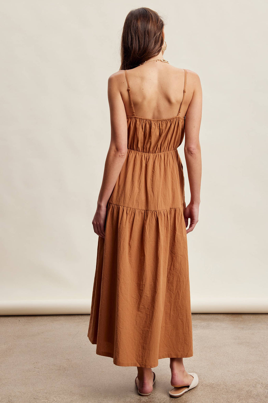 Embroidered Lace Vest & Sleeveless Midi Dress Set LD1651