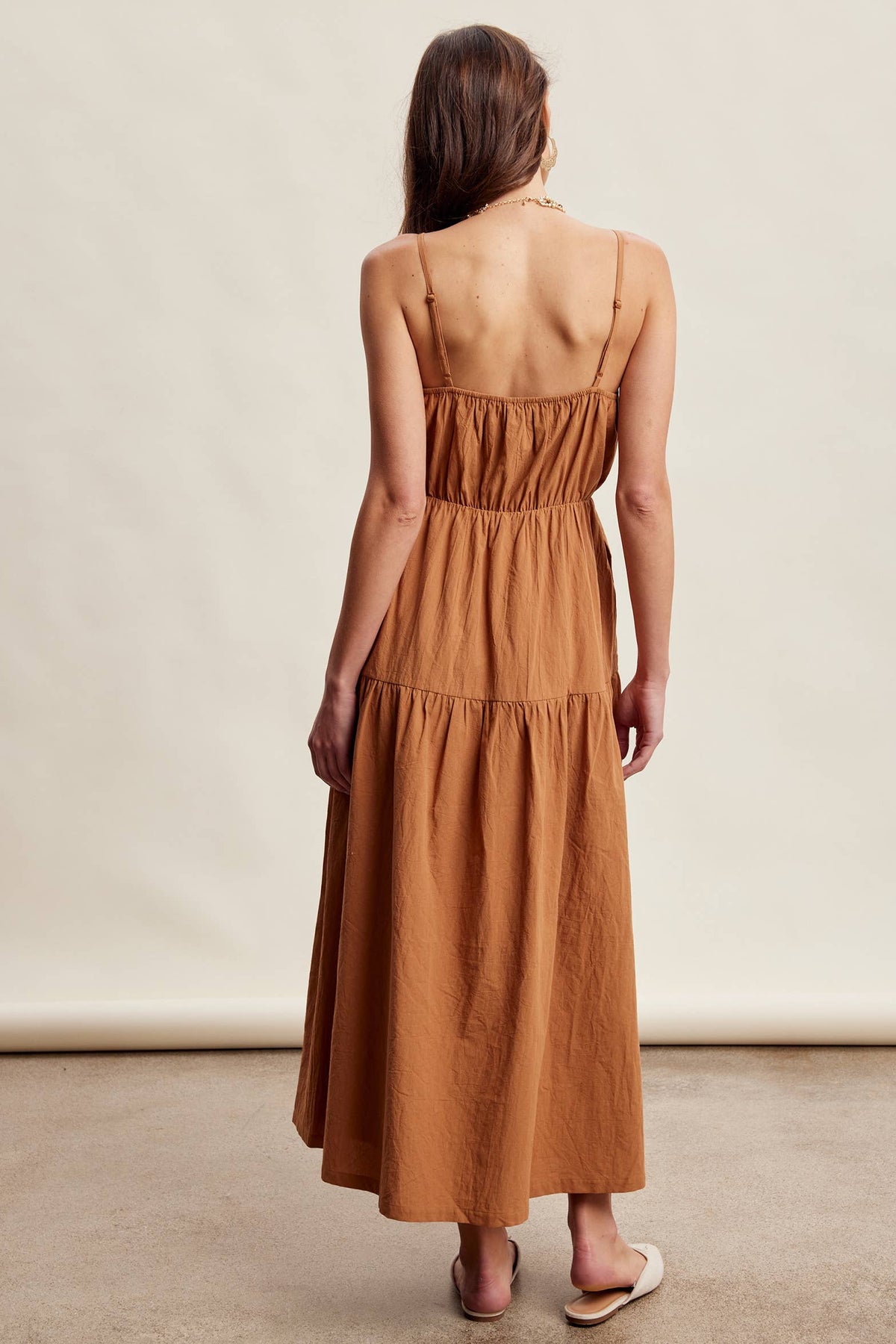 Embroidered Lace Vest & Sleeveless Midi Dress Set LD1651