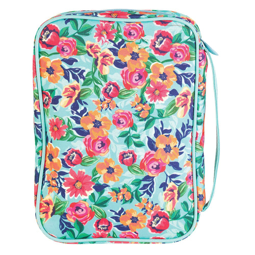 Bible Cover Floral I Can Do All Large