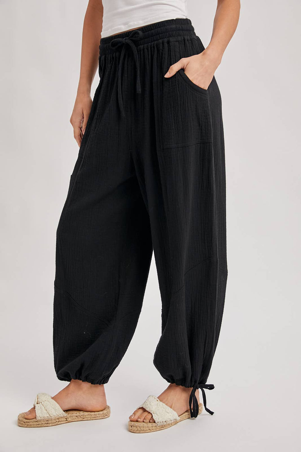 JOGGER HAREM DRAWSTRING PANTS