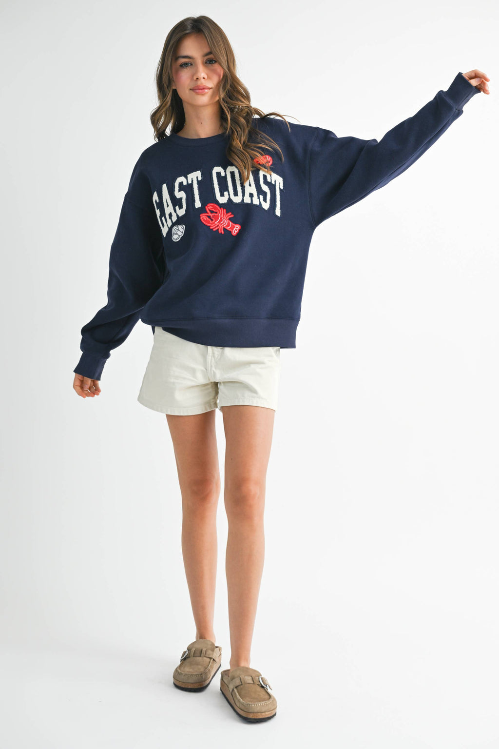 9134GK Modern Vintage Graphic Fleece Pullover 2