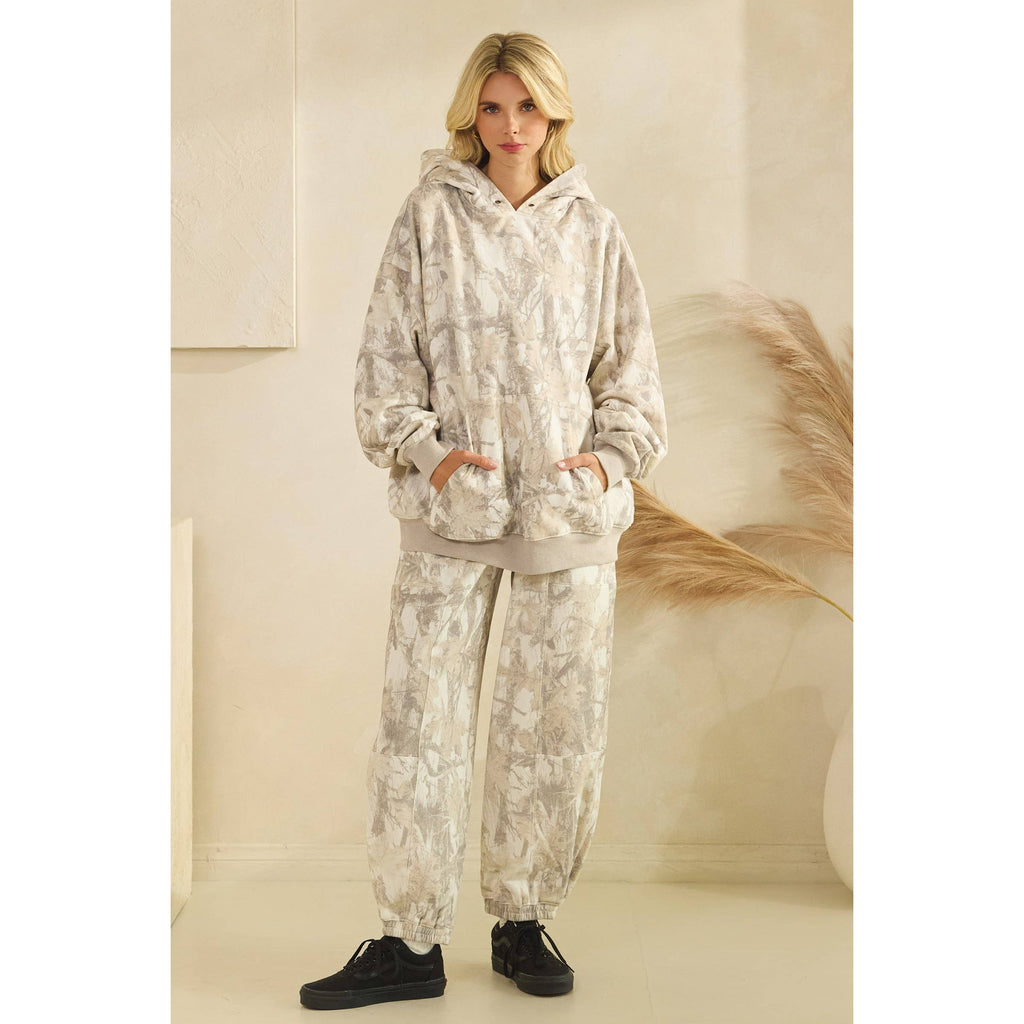 Printed Fleece Hoodie