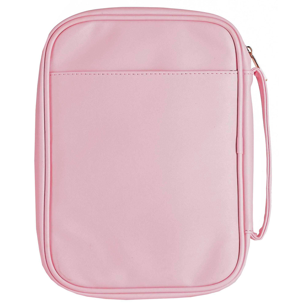 White Dove Bible Case Pink Faith Hope Love Large