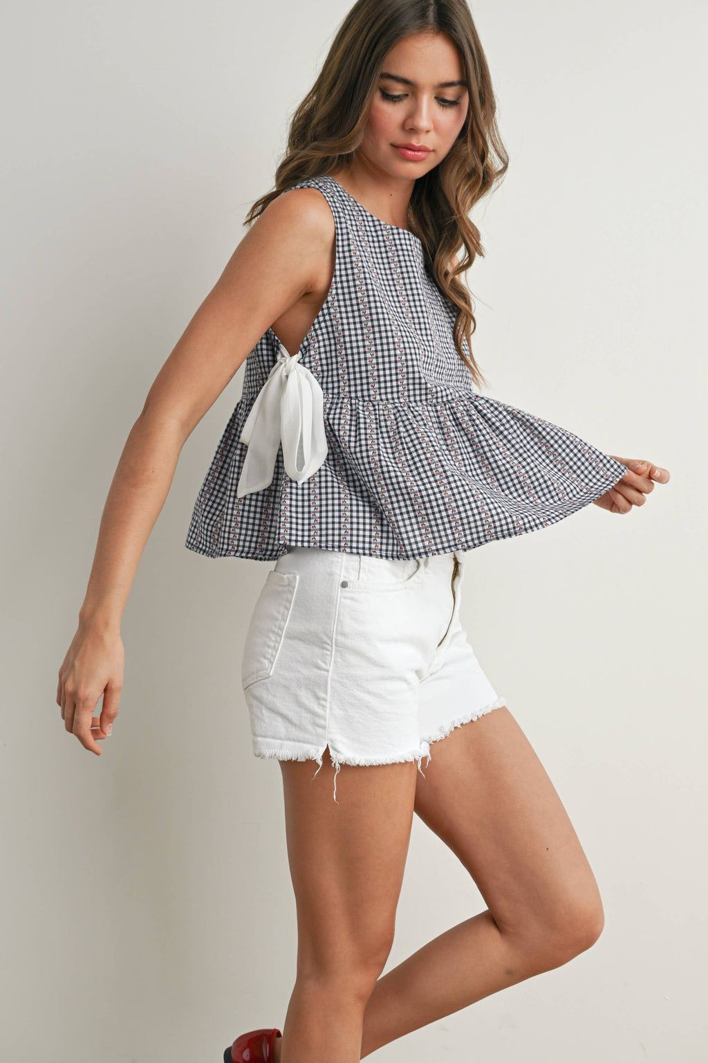 Sky Meadow Peplum Top - BMT7750