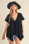 8275DD Florise Button Down Blouse