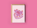 I Heart Birthdays Cake Greeting Card