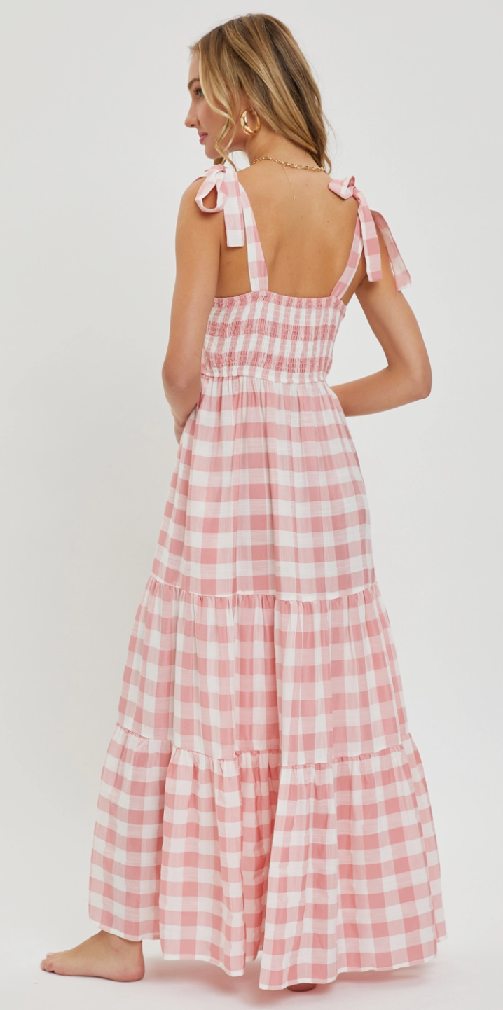 Pink Checkered Dress
