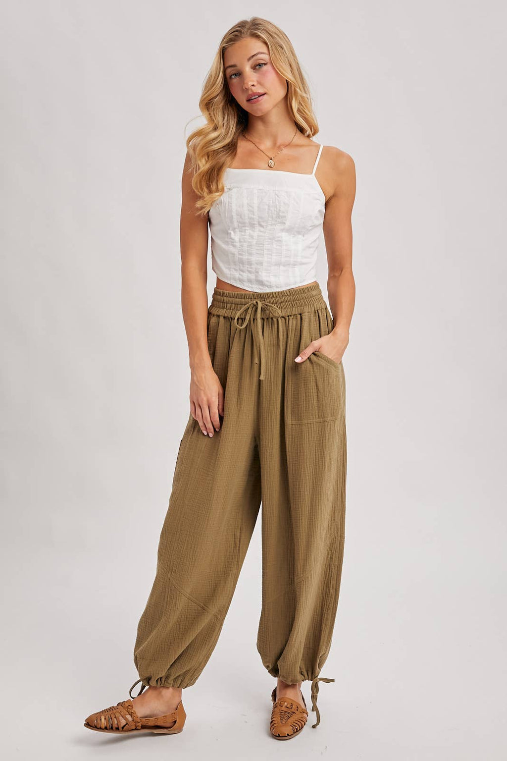 JOGGER HAREM DRAWSTRING PANTS