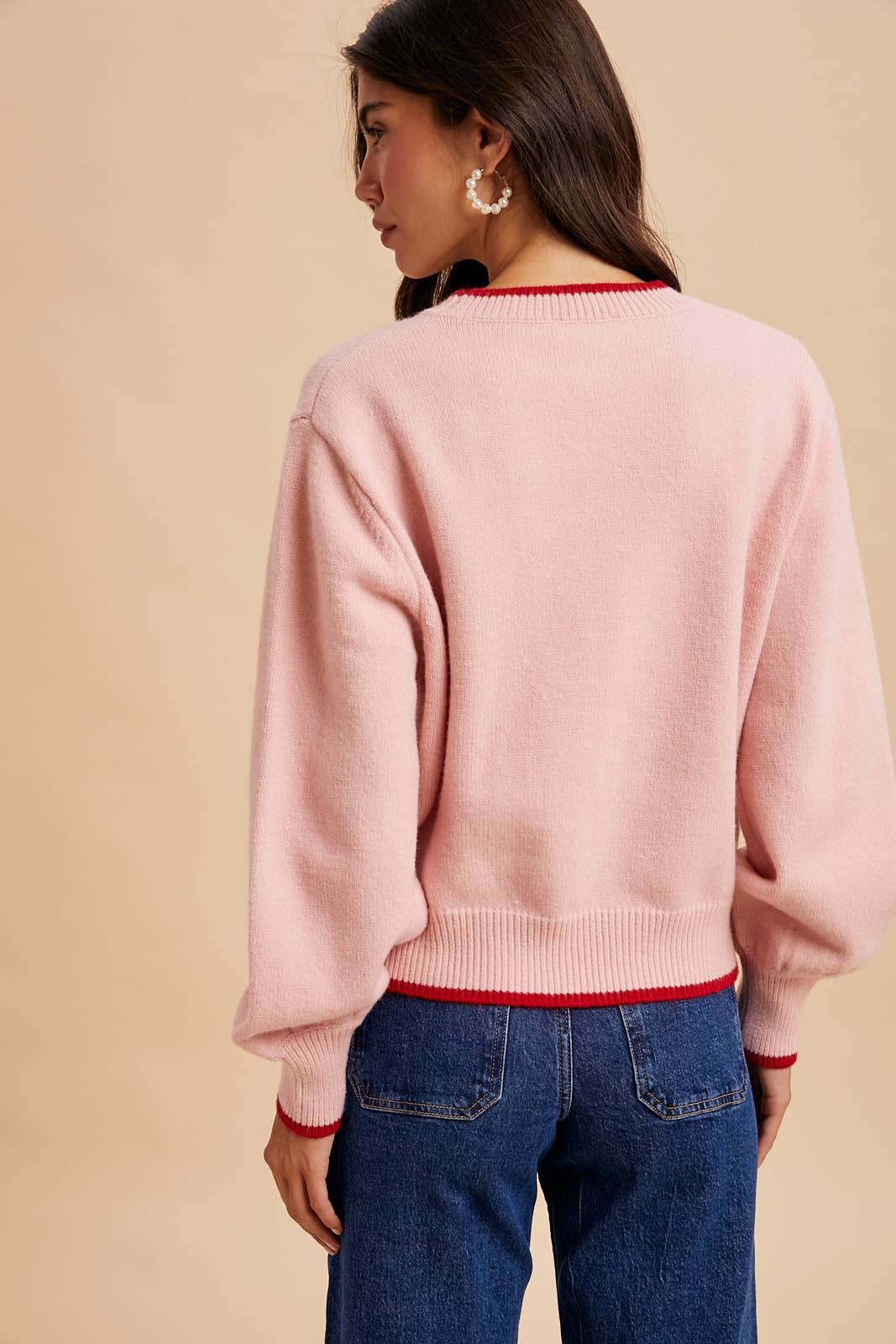 STRAWBERRY CARTON KNITTED PULLOVER
