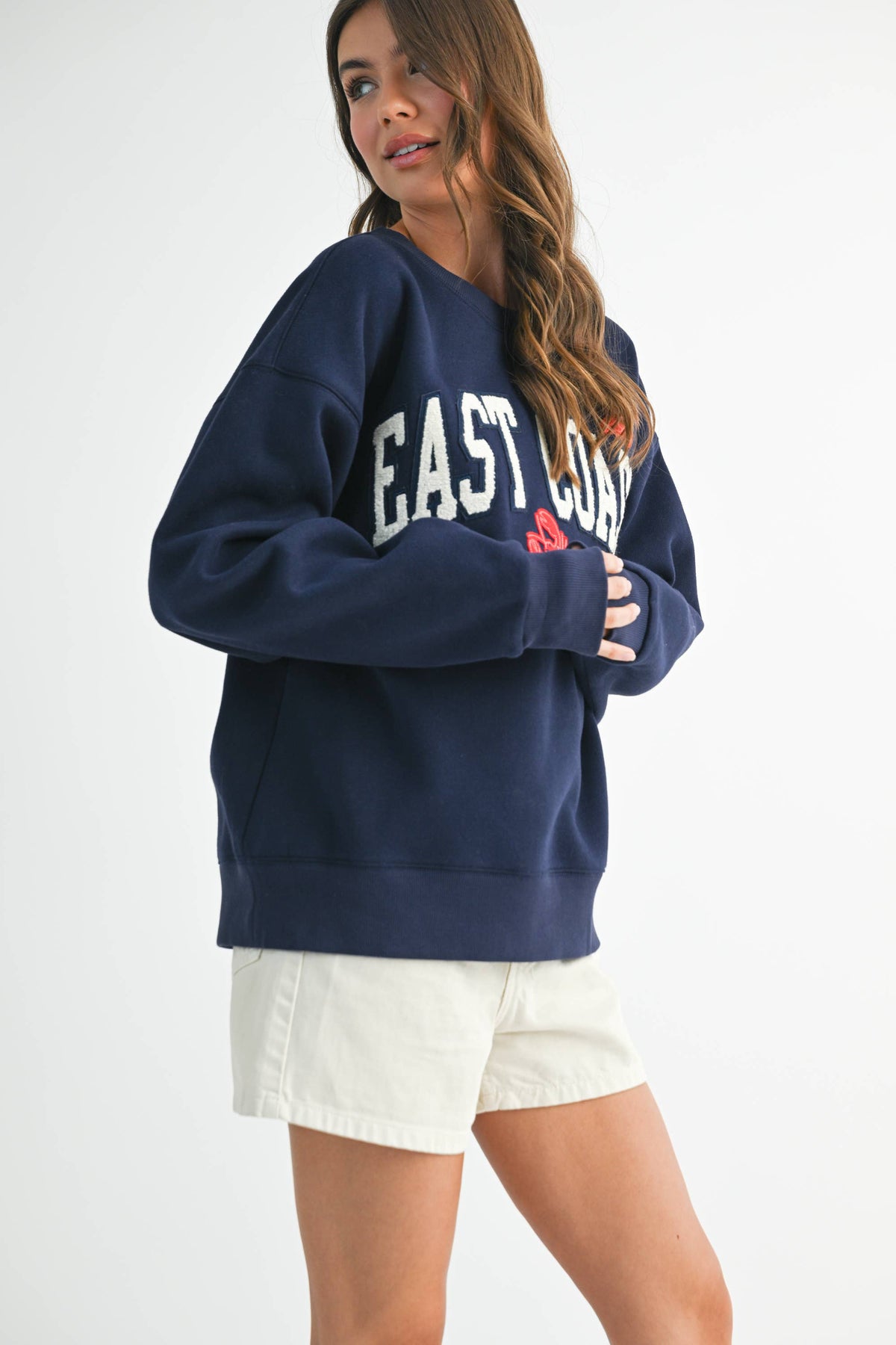 9134GK Modern Vintage Graphic Fleece Pullover 2