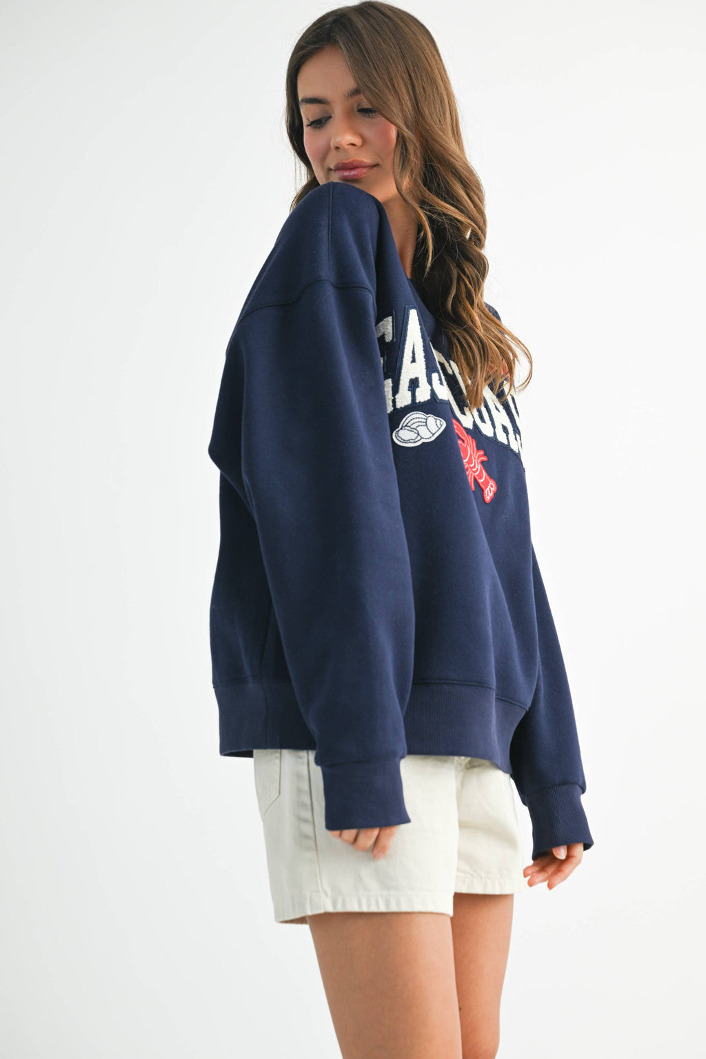 9134GK Modern Vintage Graphic Fleece Pullover 2