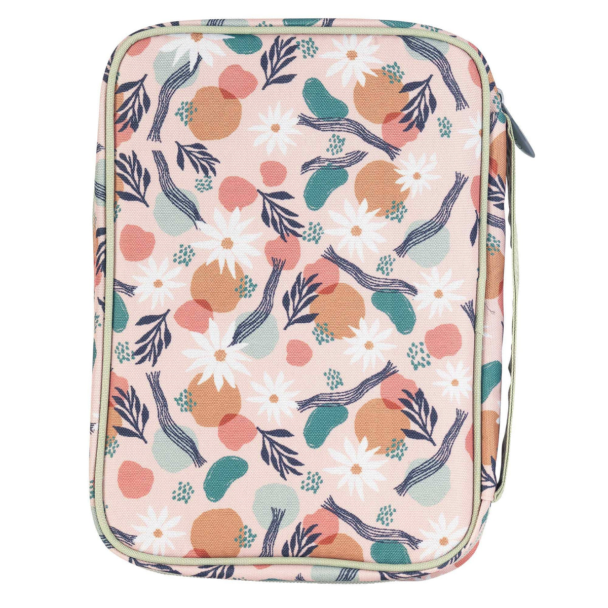 Bible Cover Floral With Cross Large