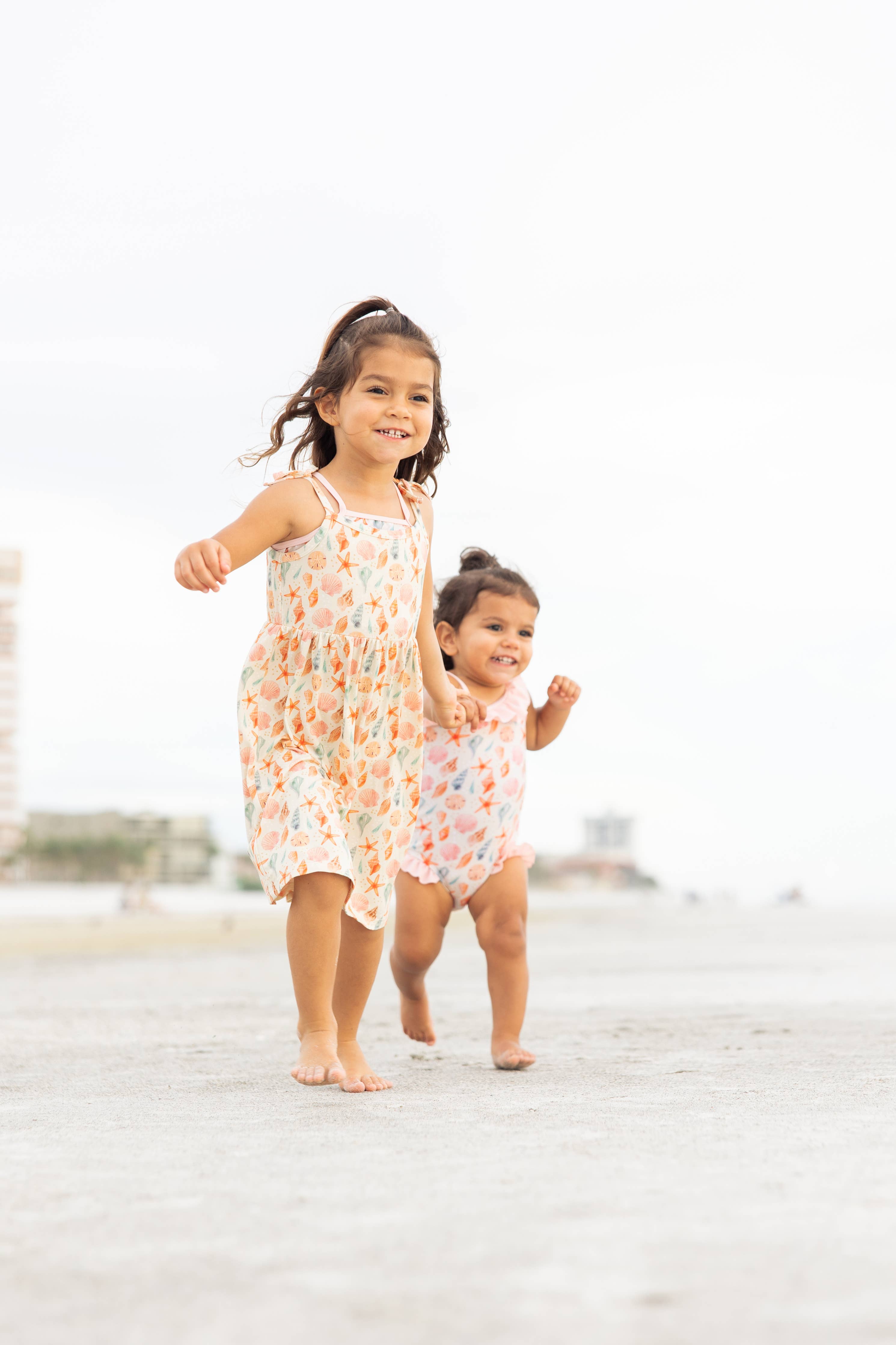 Sandy Seashells Beachy Kids Bamboo Sundress