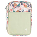 Bible Cover Floral With Cross Large