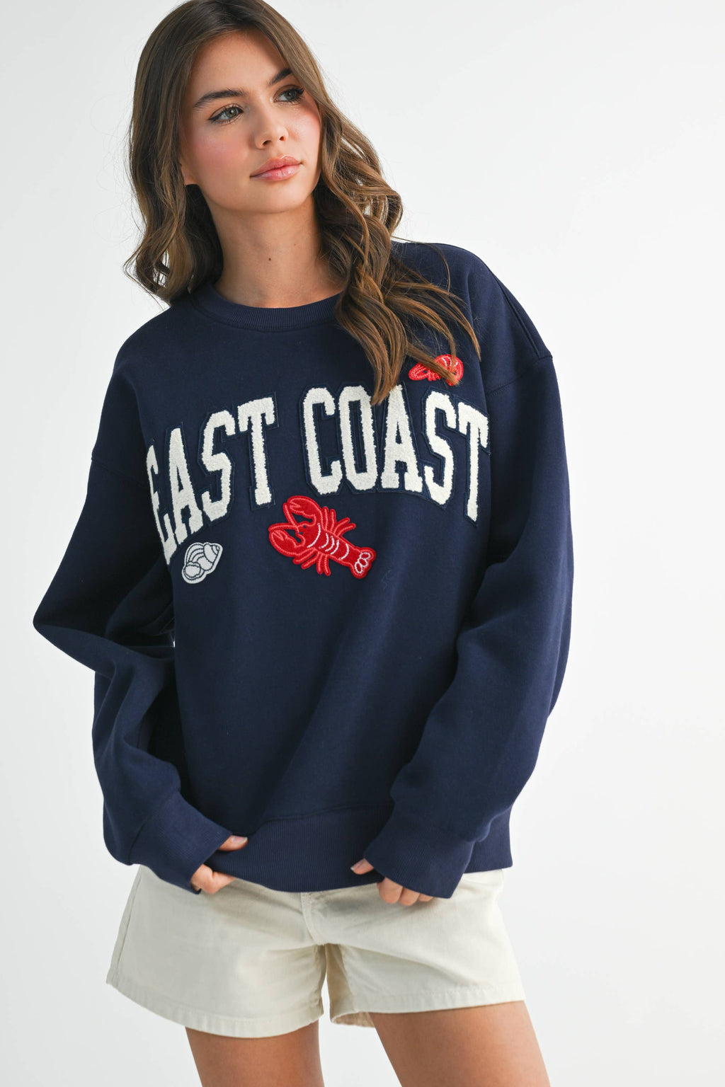 9134GK Modern Vintage Graphic Fleece Pullover 2