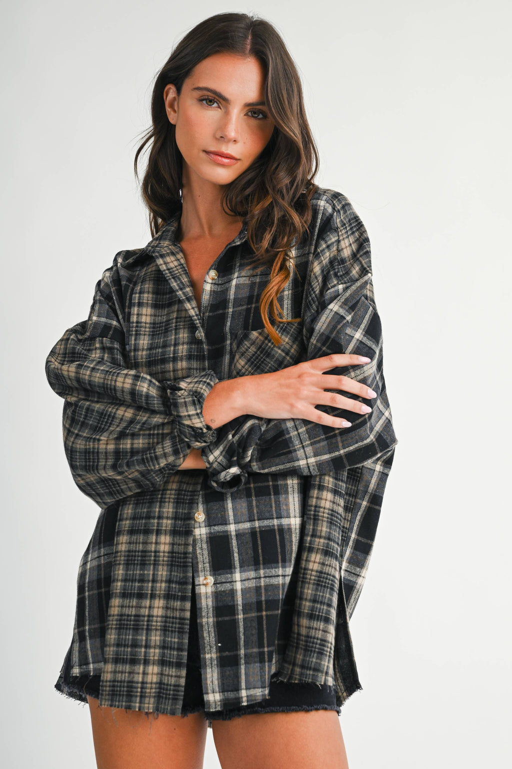 8376EN Kambrie Plaid Flannel Shirt