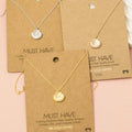 Gold Dipped Clam Shell Pendant Necklace