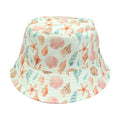 Sandy Seashells Pink Reversible Beach Baby Bucket Hat