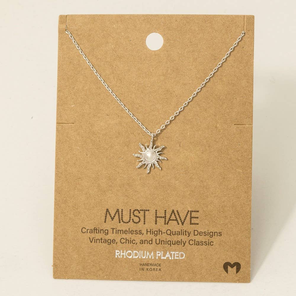 Mini Sun Pendant Necklace