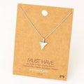 Gold Dipped Shark Tooth Pendant Necklace