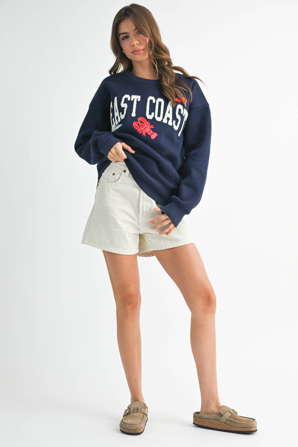 9134GK Modern Vintage Graphic Fleece Pullover 2