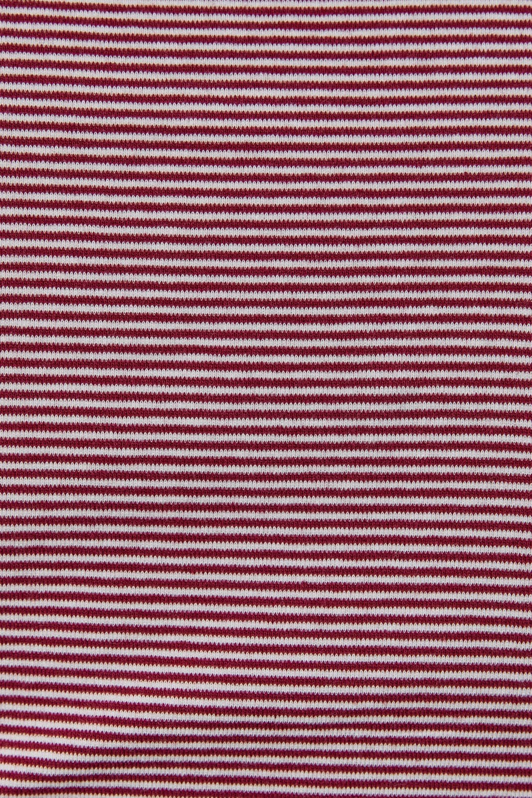 ROUND NECK SHORT SLEEVE STRIPE TOP